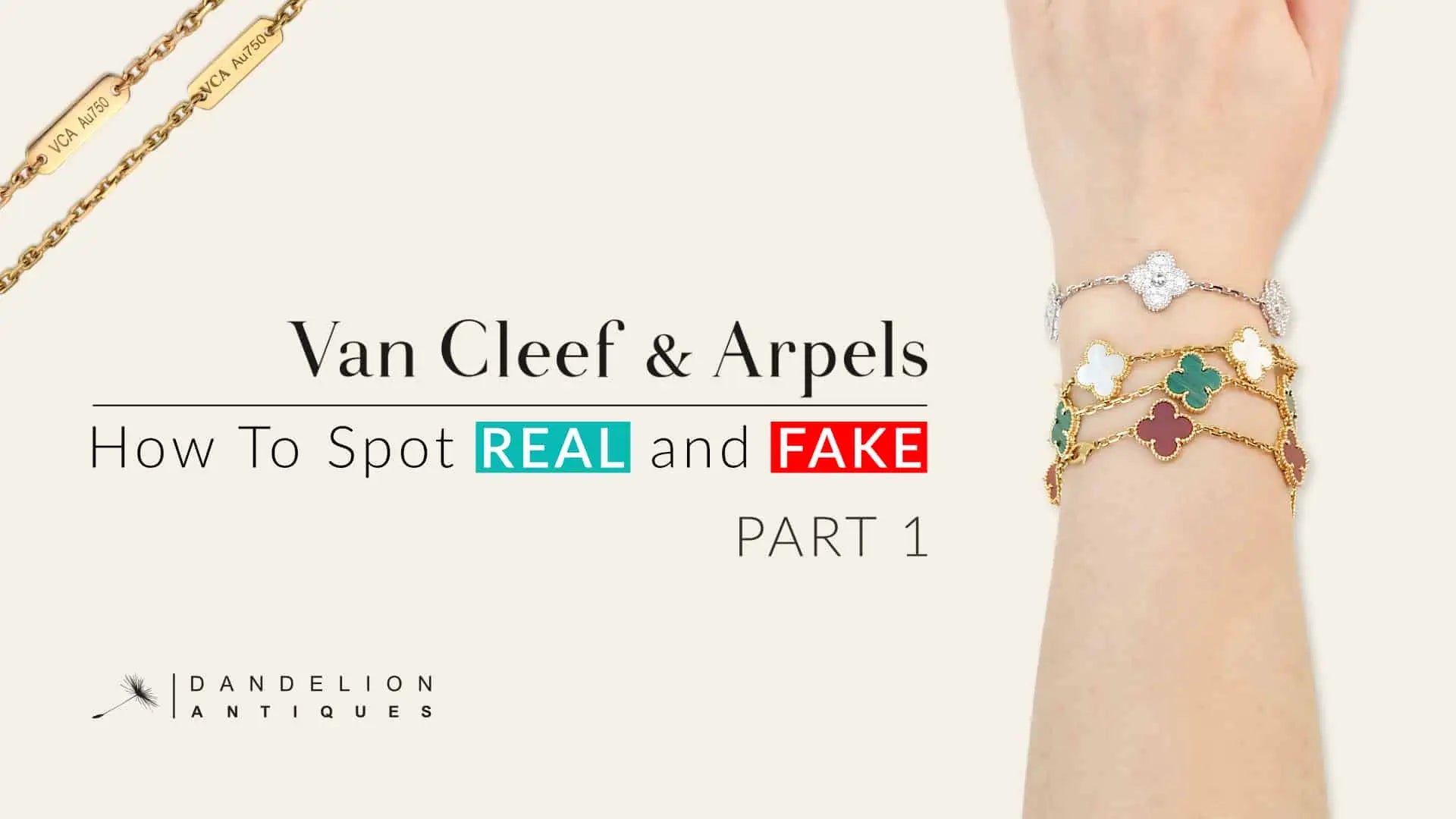 Van Cleef & Arpels How to Spot REAL and FAKE – Dandelion Antiques