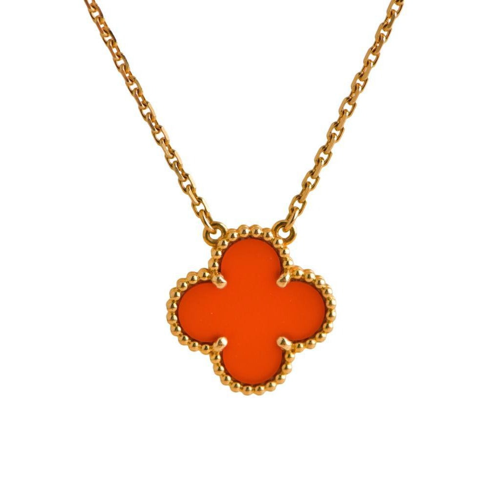 Van cleef carnelian deals necklace