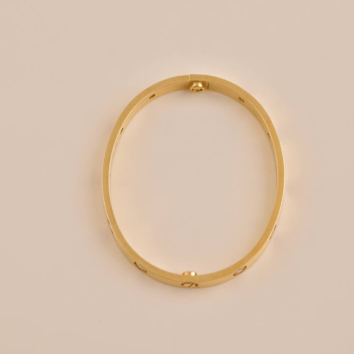 Preloved Cartier Love 10 Diamonds 18K Gold Bracelet