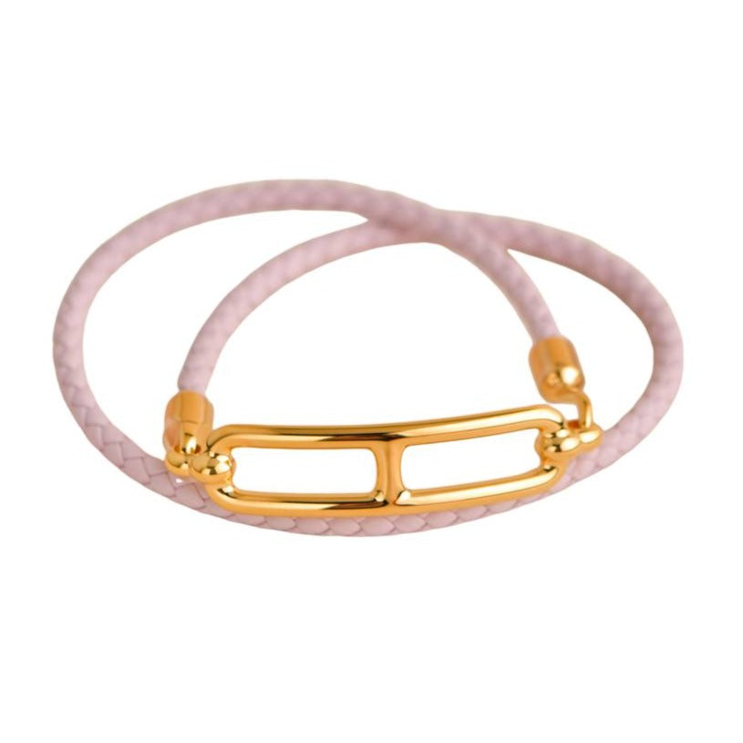 Hermes★ローズゴールドのダブルブレスレットroulis double tour Roulis Double Tour bracelet | Hermès Mainland China