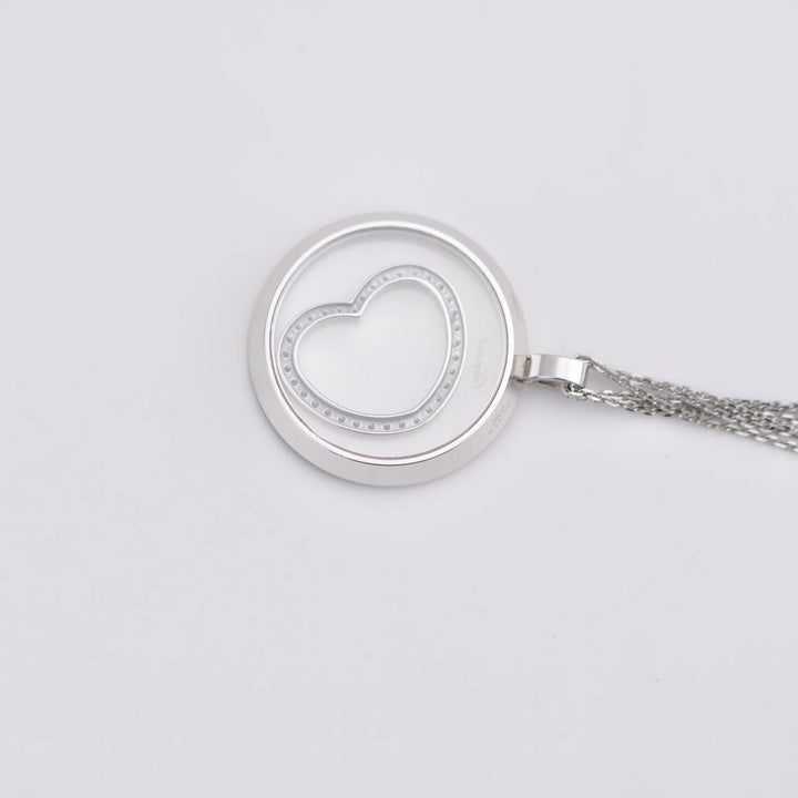 Chopard 18K White Gold Heart Necklace