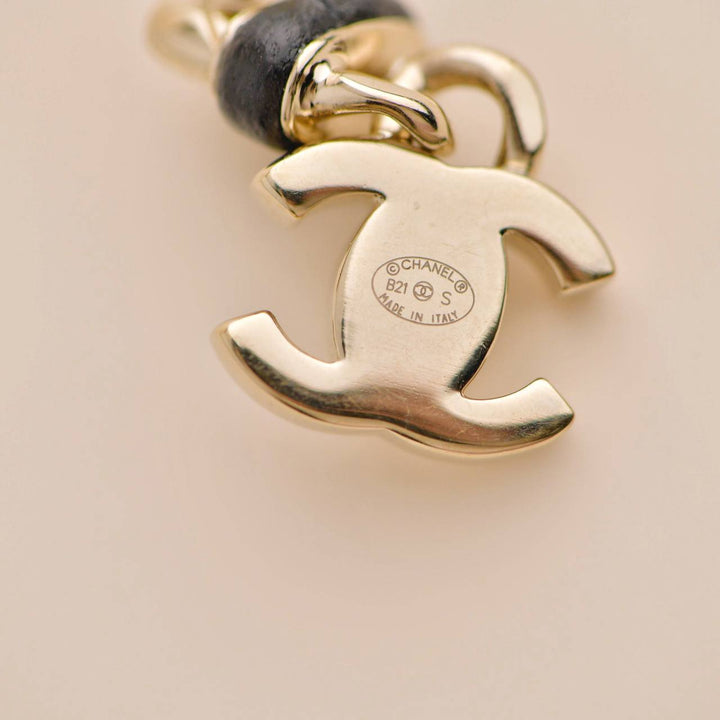 Preowned Chanel CC Turn Lock Pendant Dangle Earrings