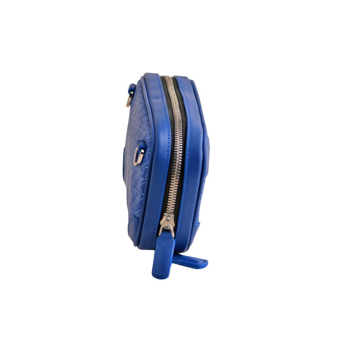 Second Hand Montblanc M Gram 4810 Blue Crossbody Shoulder Clutch Mini Bag