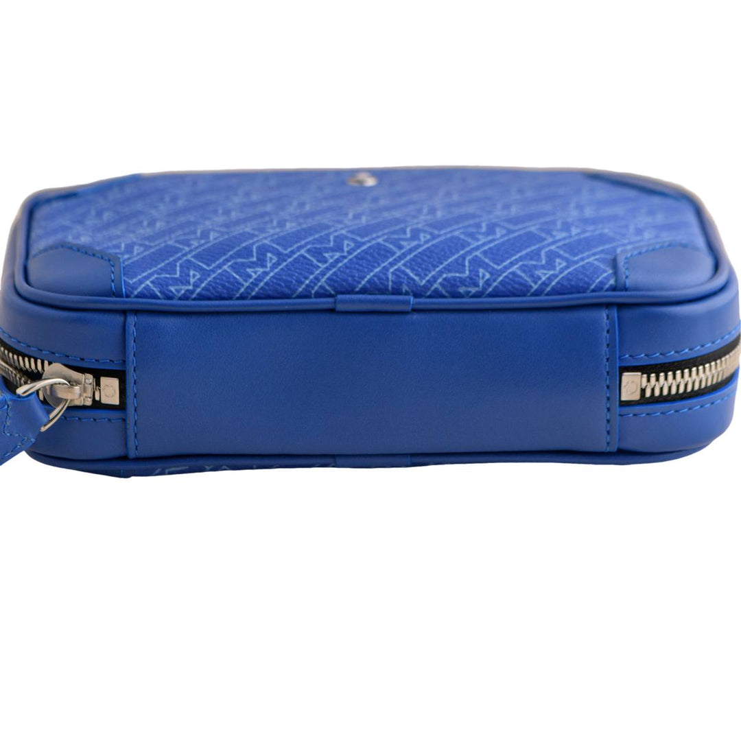 Second Hand Montblanc M Gram 4810 Blue Crossbody Shoulder Clutch Mini Bag