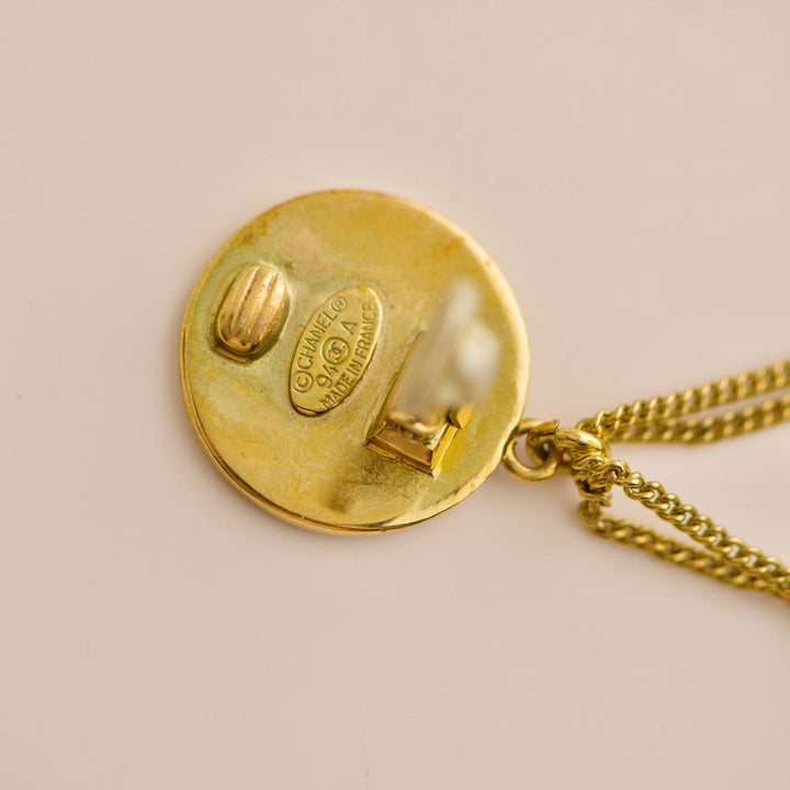 Preloved Chanel CC Coin Drop Earrings