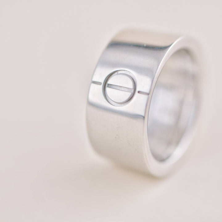 Preowned Cartier Love Wide 18K White Gold Ring