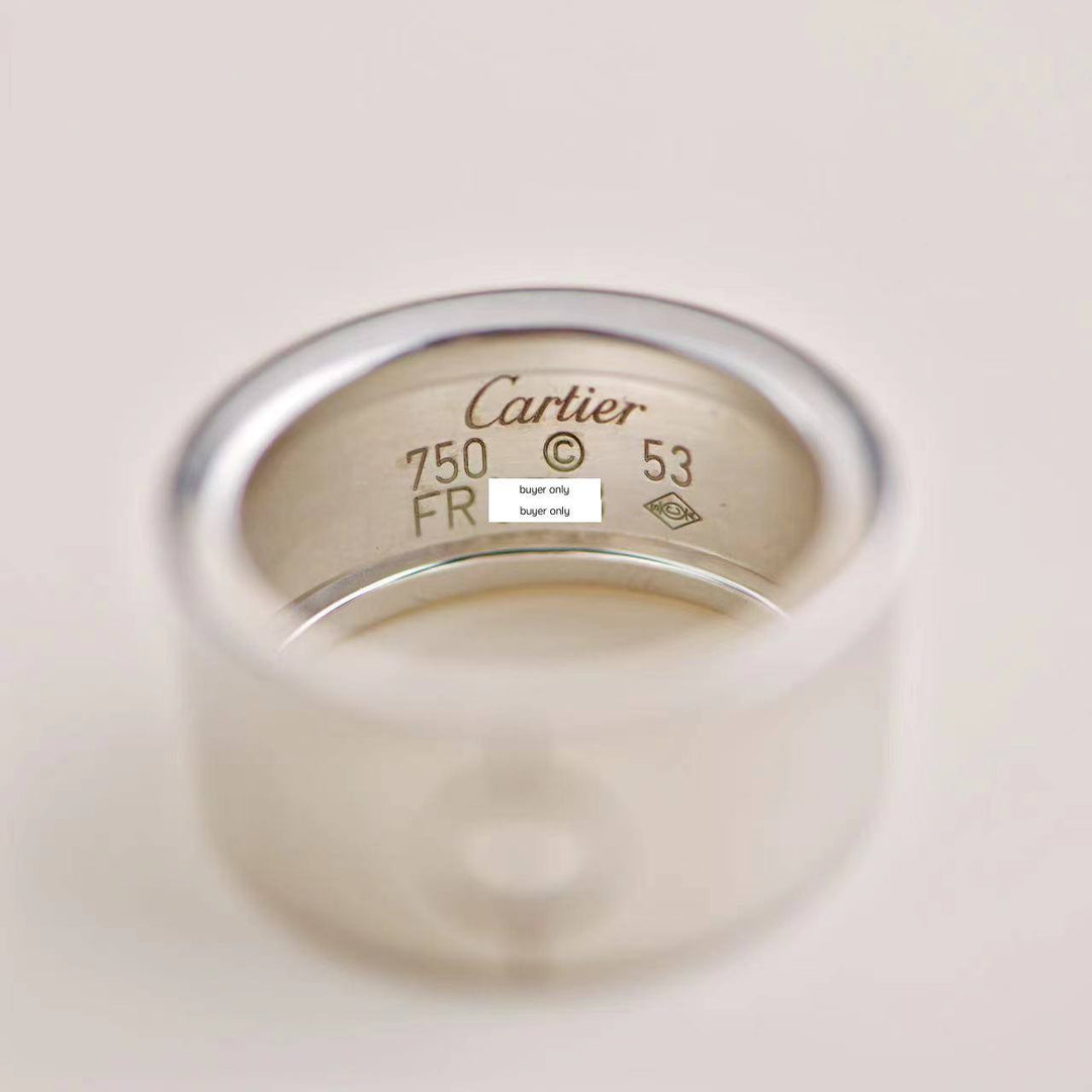 Used Cartier Love Wide 18K White Gold Ring