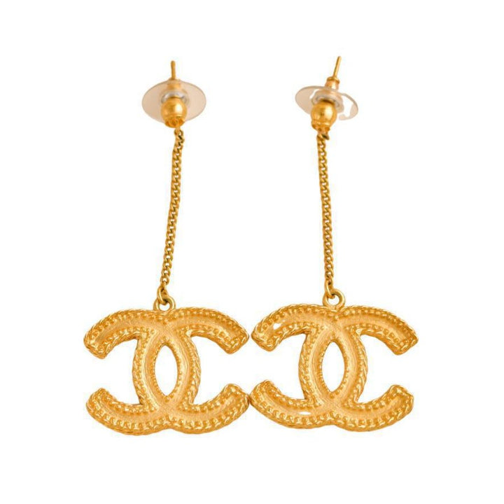 Pre-loved Chanel CC Large Drop Earrings