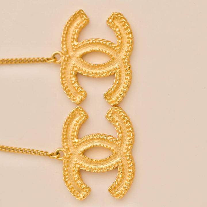 Second Hand Chanel CC Large Drop Earrings