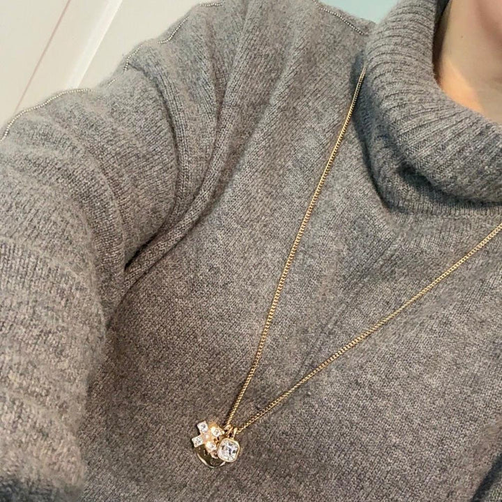 Preloved Chanel Multi Motif Pendant Necklace