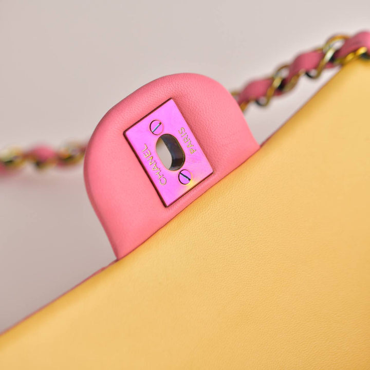 Second Hand Chanel Quilted Lambskin Mini Handbag