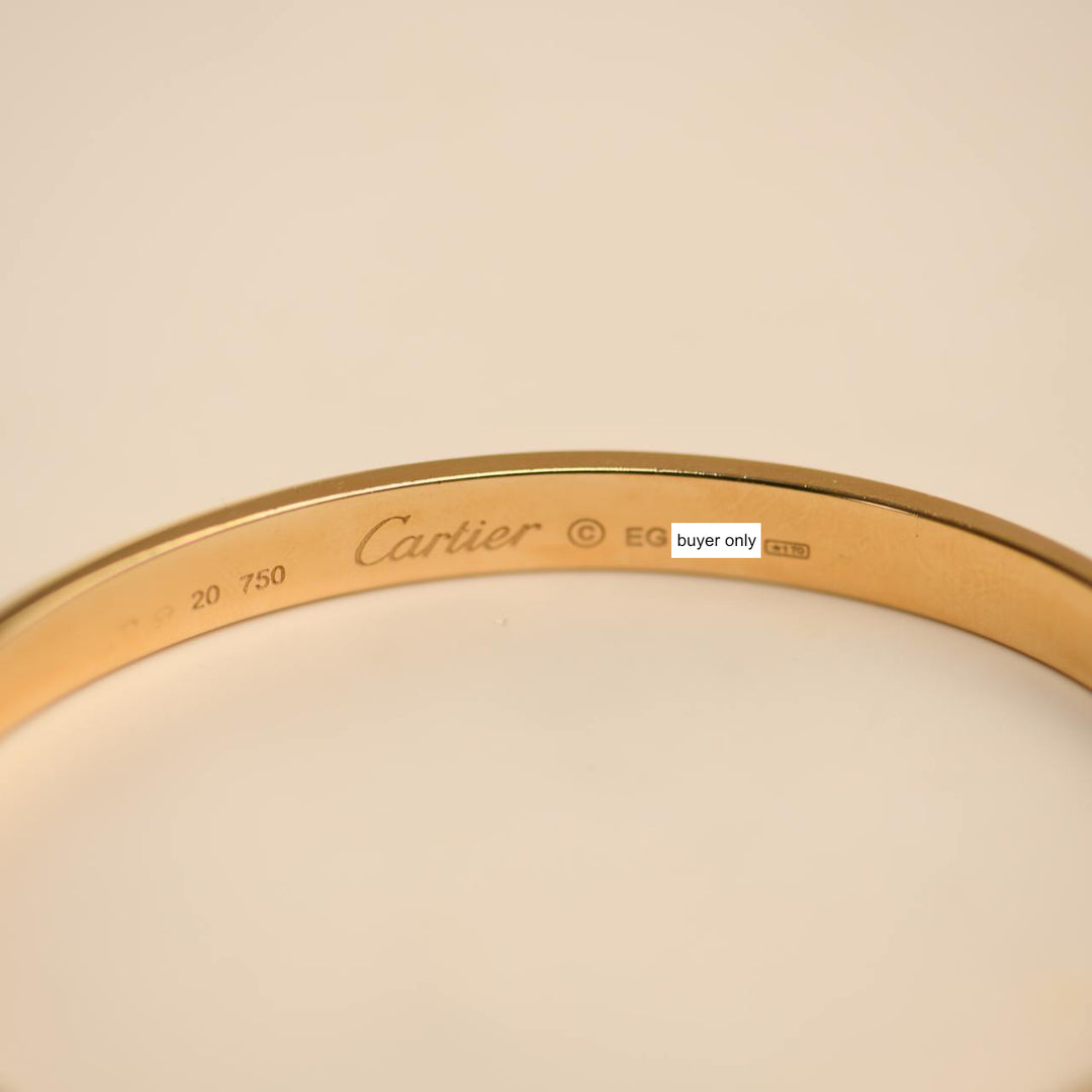Second Hand Cartier Love 18K Yellow Gold Bracelet