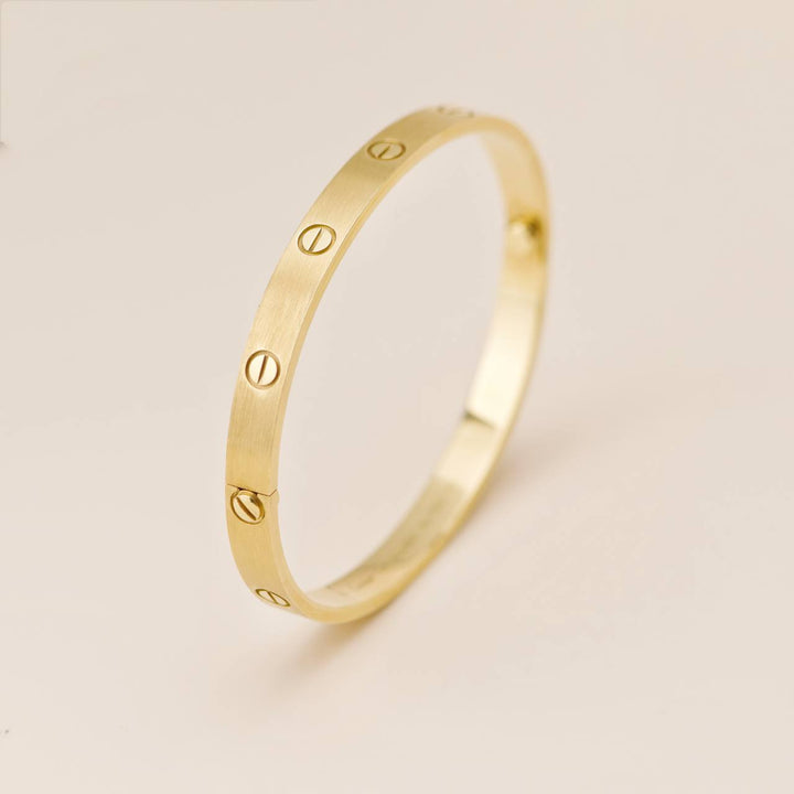 Used Cartier Love 18K Yellow Gold Bracelet Size 19