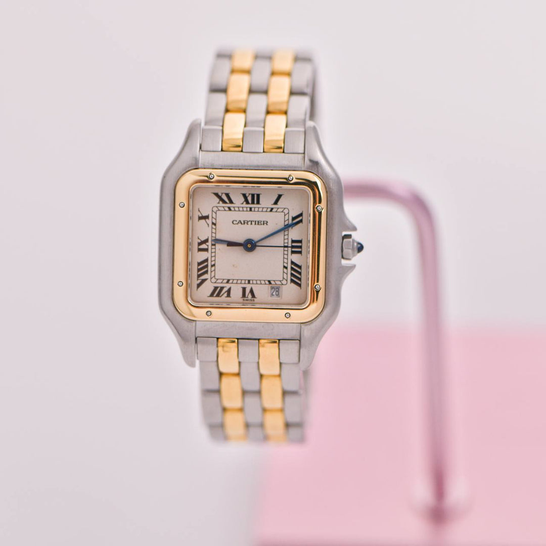Preloved Cartier Panthère Steel 18k Yellow Gold Wristwatch