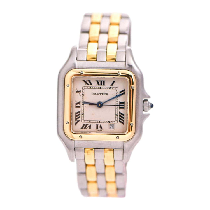 Preloved Cartier Panthère Medium Model Steel 18k Yellow Gold Watch W2PN0007