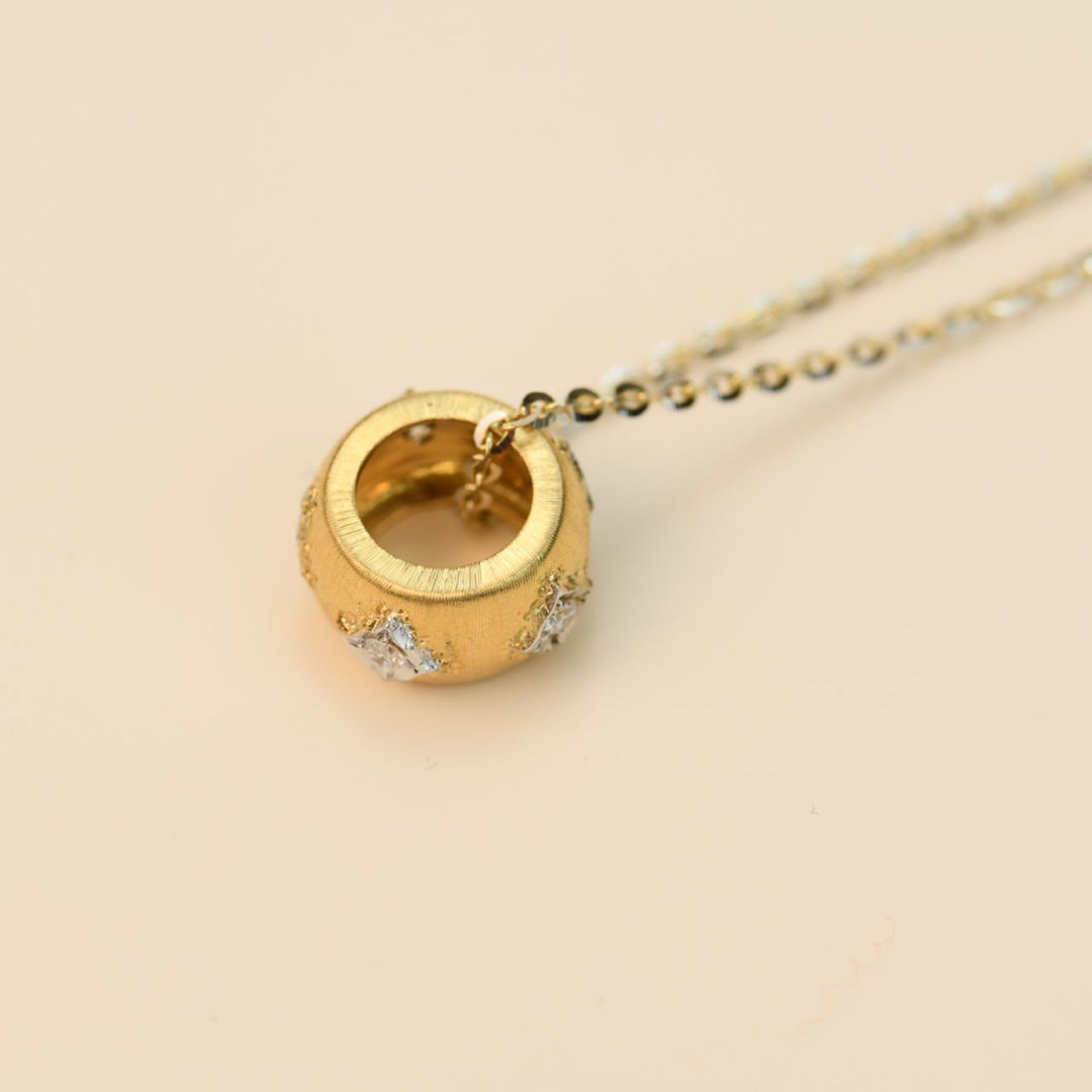 Diamond 18K Yellow Gold Necklace