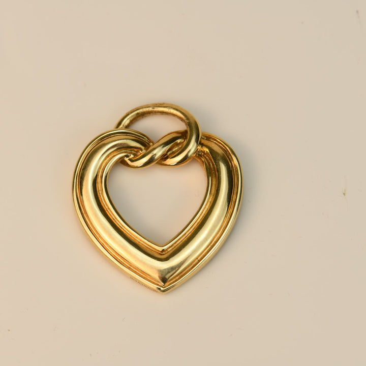 Boucheron Heart Shape Yellow Gold Pendant