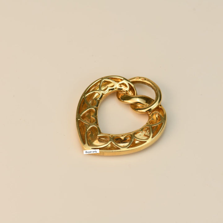 Boucheron Heart Shape Yellow Gold Pendant