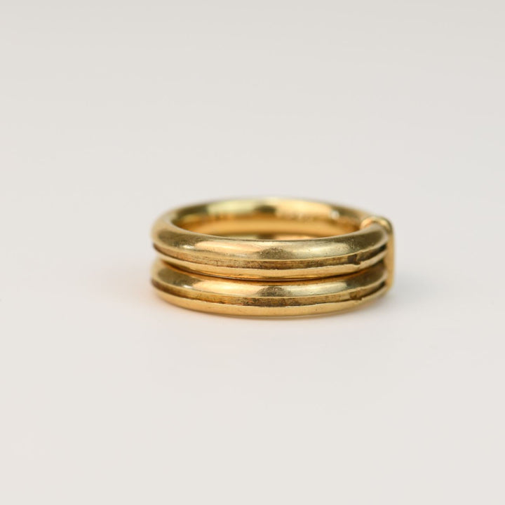 Dior 18K Yellow Gold Double Ring Size 51