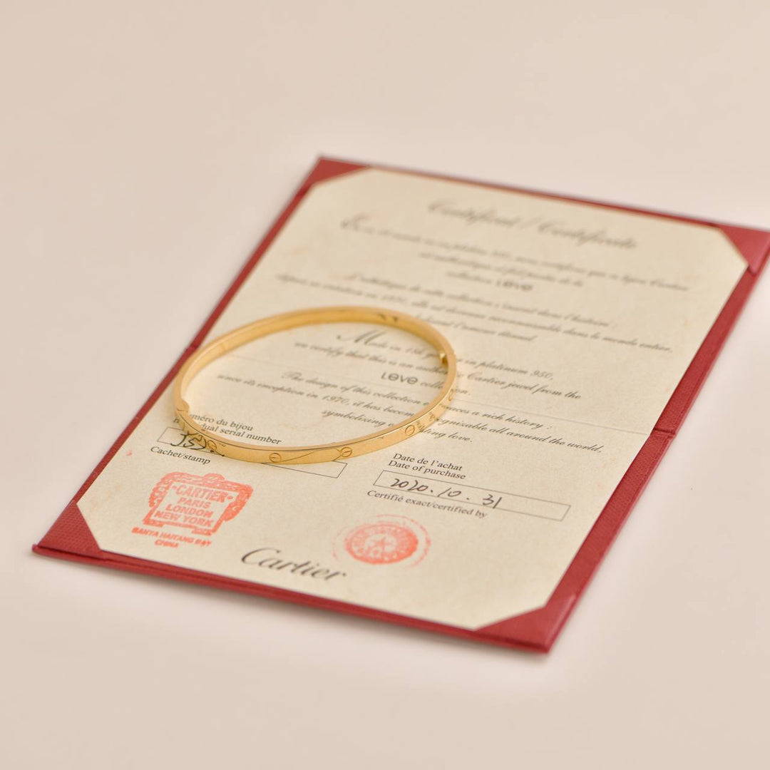 Preloved Cartier Love Bracelet Small Model 18K Yellow Gold