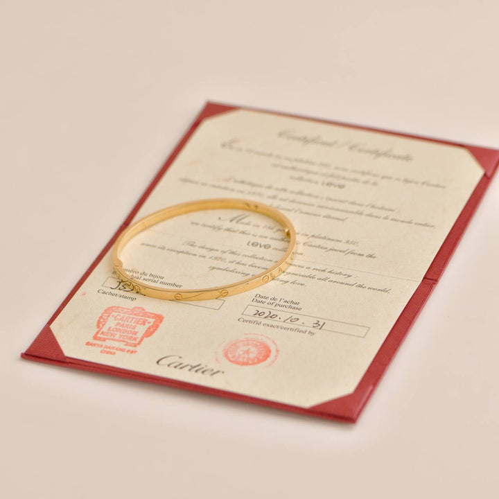 Preloved Cartier Love Bracelet Small Model 18K Yellow Gold