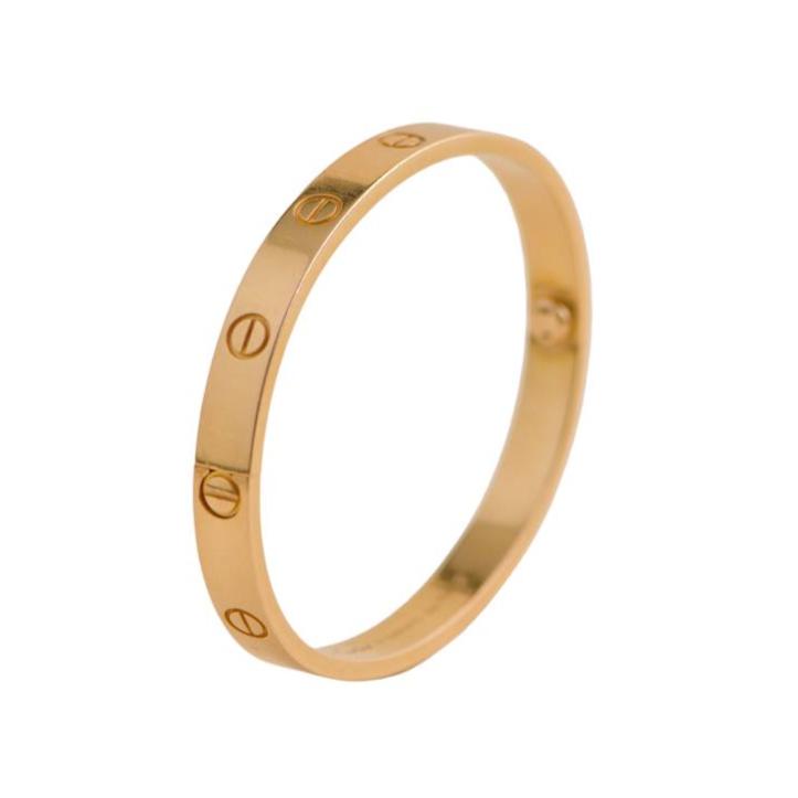 Preloved Cartier Love 18K Rose Gold Bracelet Size 17