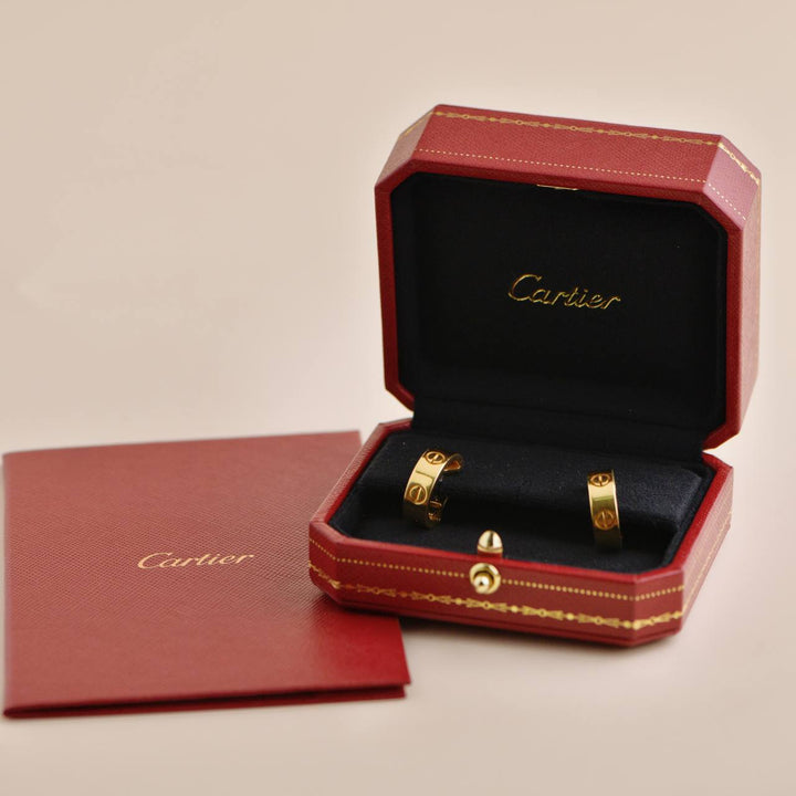 Cartier Love 18K Yellow Gold Hoop Earrings