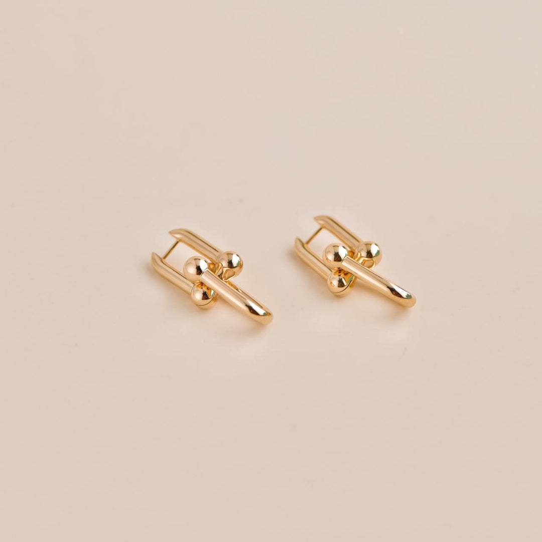 Used Tiffany City HardWear 18K Rose Gold Earrings