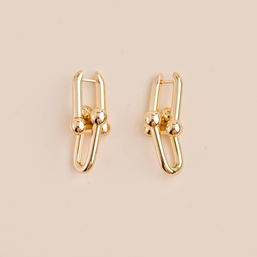 Second Hand Tiffany City HardWear 18K Rose Gold Earrings