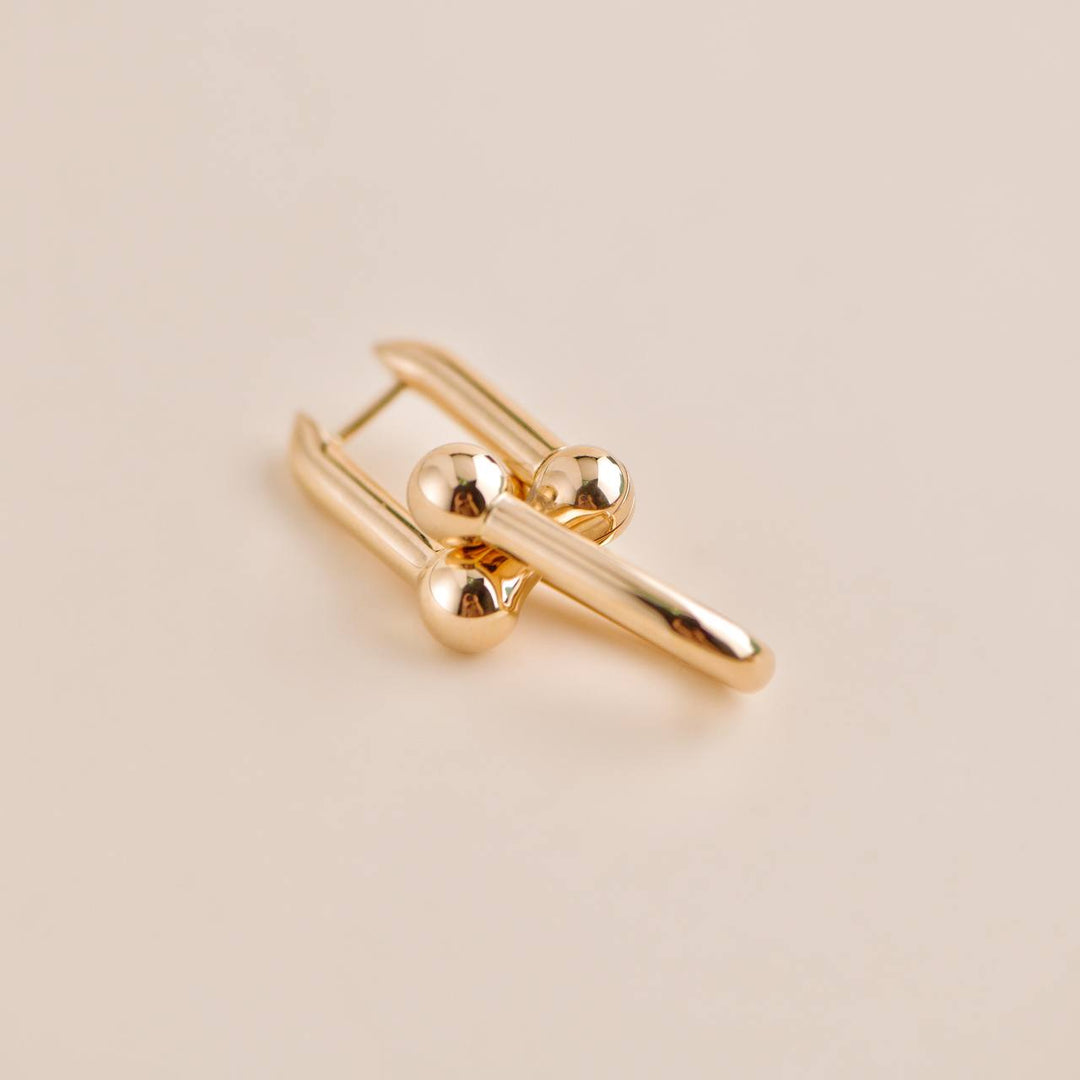 Preowned Tiffany City HardWear 18K Rose Gold Earrings