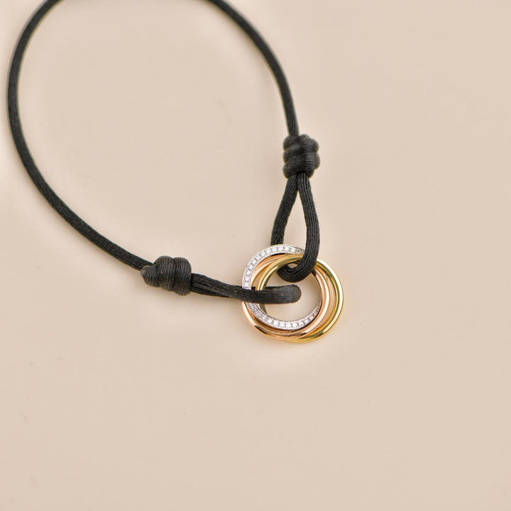 Pre-owned Cartier Trinity Cord Bracelet