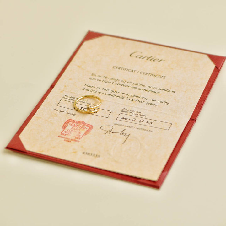 Preloved Cartier Juste Un Clou Small Model 18k Yellow Gold Ring