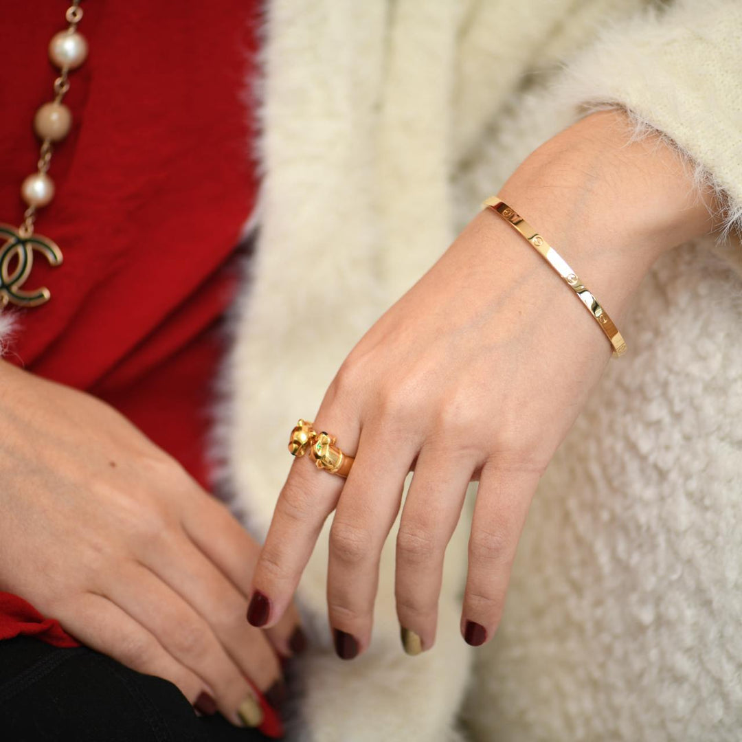 Used Cartier Love Bracelet Small Model 18K Yellow Gold Size 19