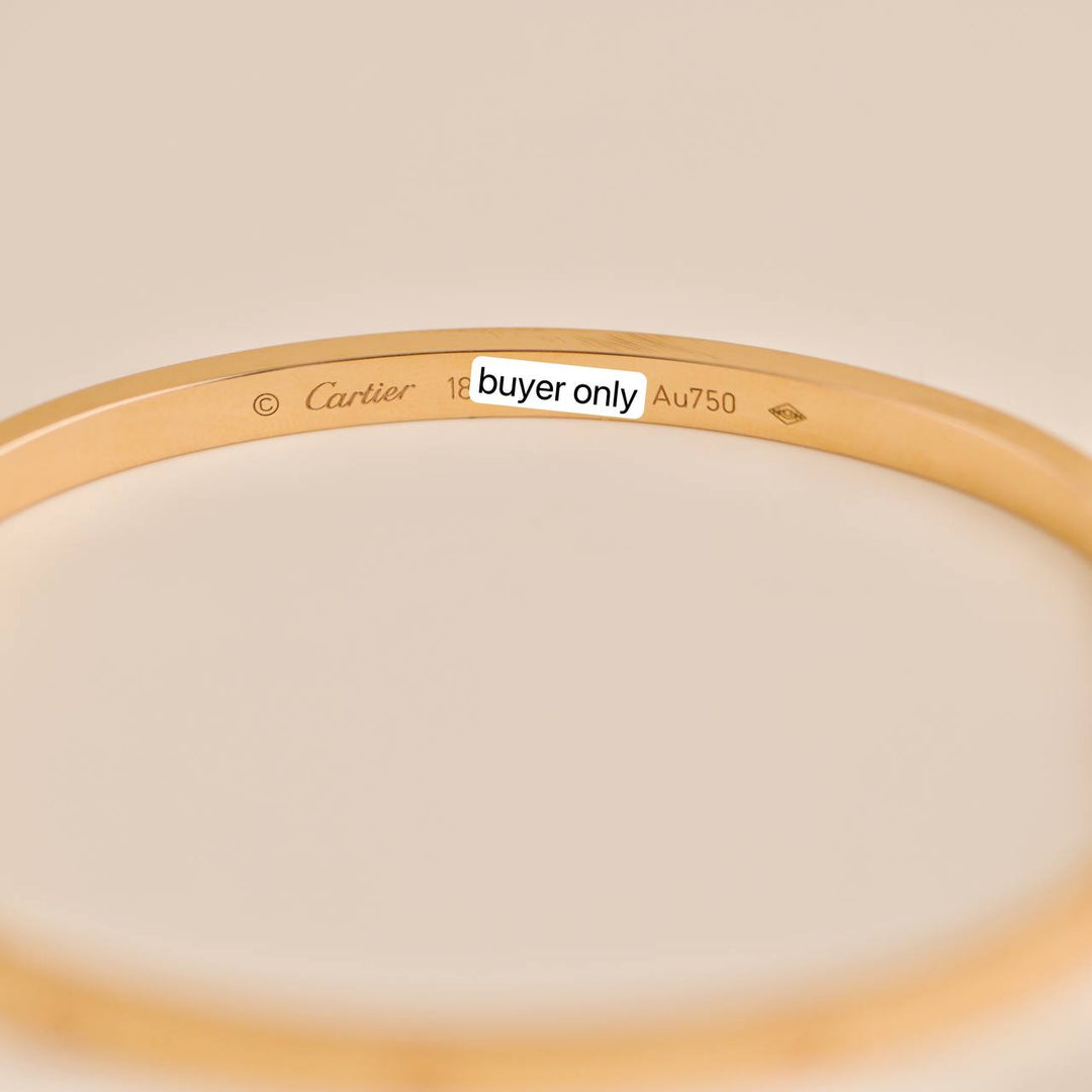 Preowned Cartier Love 18K Rose Gold Small Model Size 18