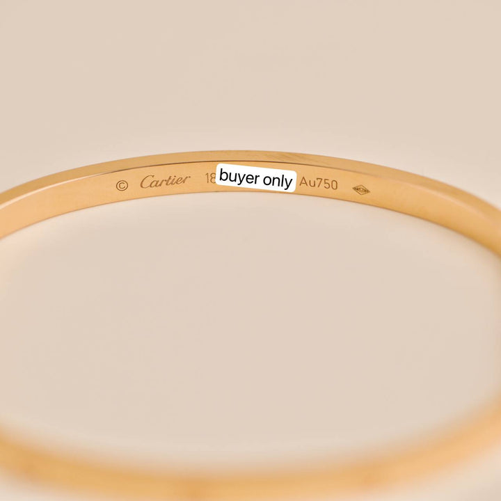 Preowned Cartier Love 18K Rose Gold Small Model Size 18