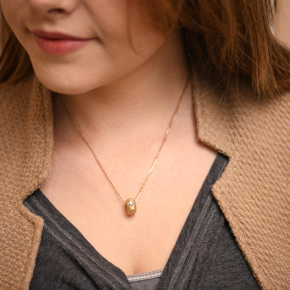 Preowned Diamond 18K Yellow Gold Pendant Necklace