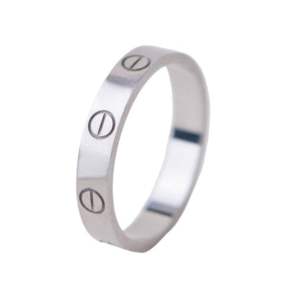Cartier Love Ring 18K White Gold Small Model Size 56 – Dandelion