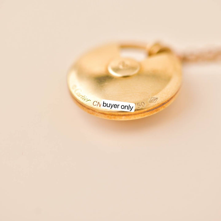 Second hand Cartier Amulette de Cartier Diamond 18K Yellow Gold Necklace