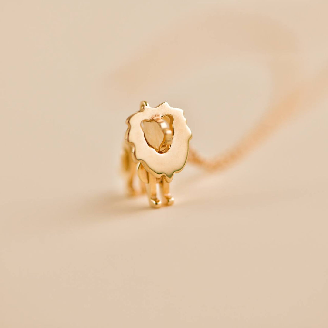 Tiffany & Co. Save the Wild Charity Collection 18K Rose Gold Lion Pendant Necklace