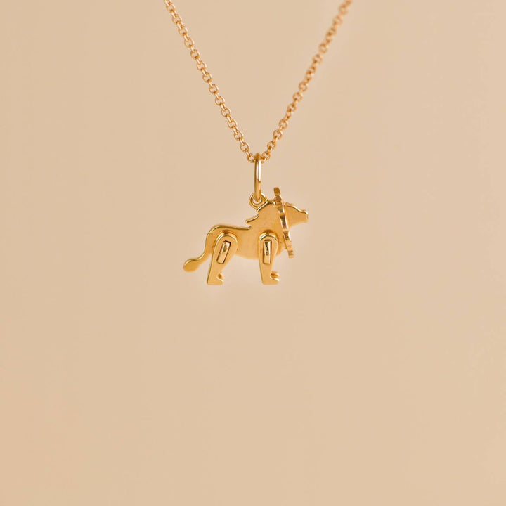 Tiffany & Co. Save the Wild Charity Collection 18K Rose Gold Lion Pendant Necklace