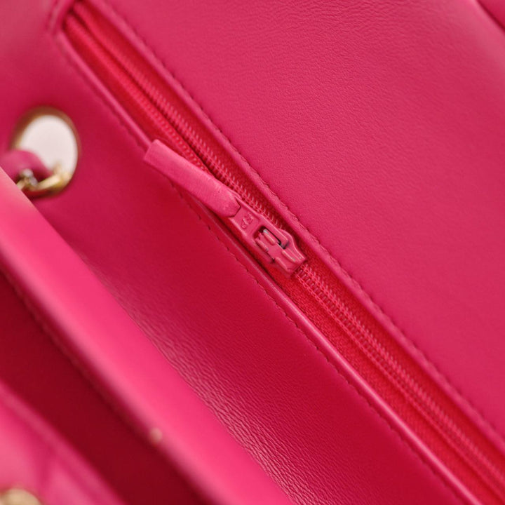 Preowned Chanel Lambskin Medium Classic Double Flap Bag