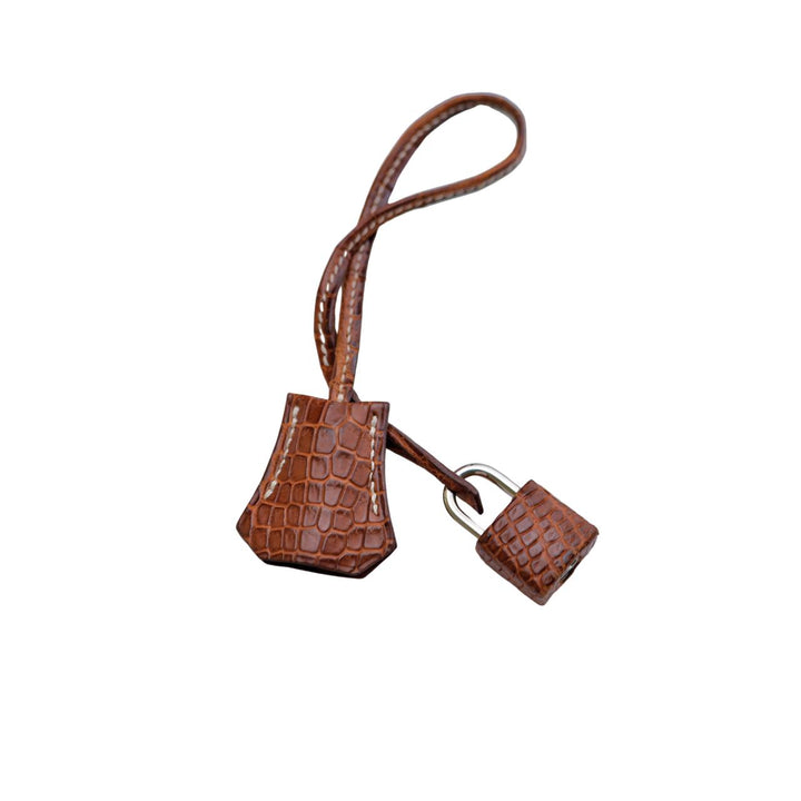 Preloved Hermès Birkin 35 Brown Shiny Crocodile Handbag