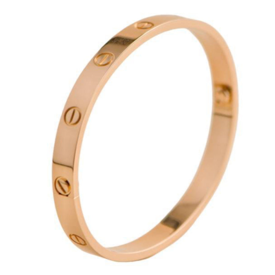 Preloved Cartier Love 18K Rose Gold Bracelet Size 18