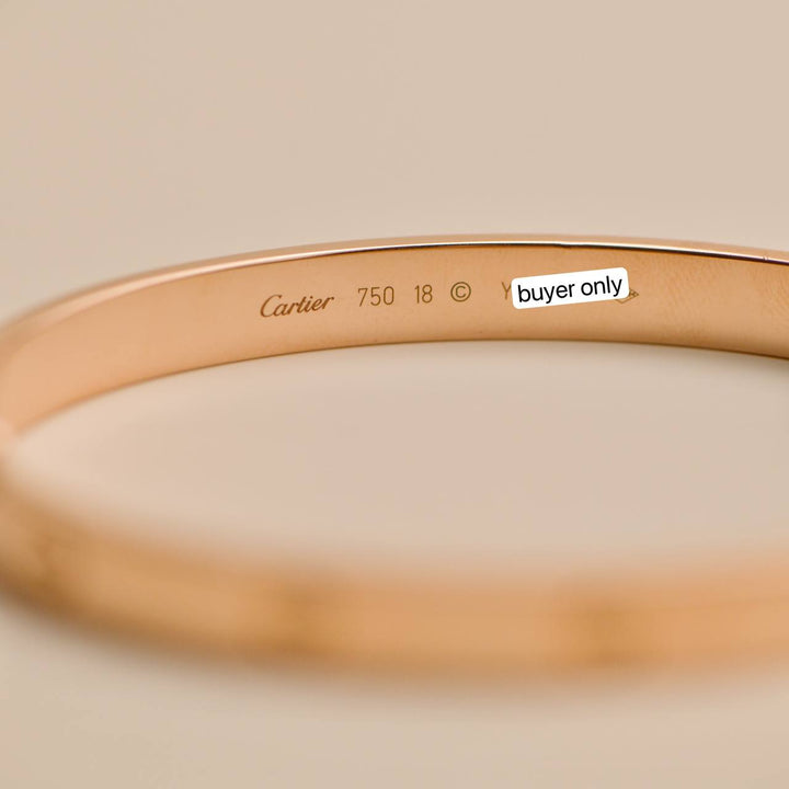 Preloved Cartier Love 18K Rose Gold Bracelet