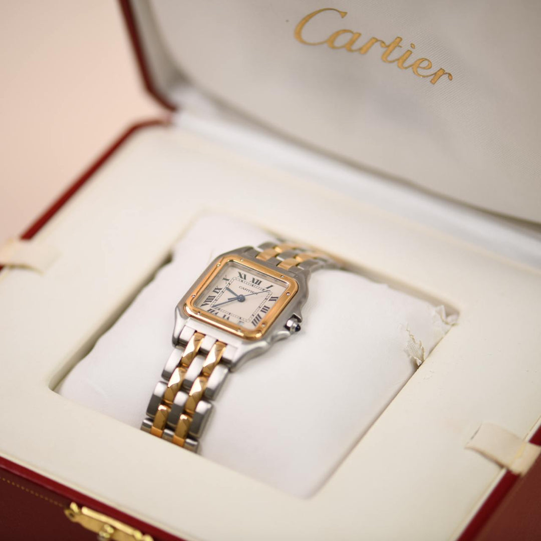 Preloved Cartier Panthère Medium Model Steel 18k Yellow Gold Watch
