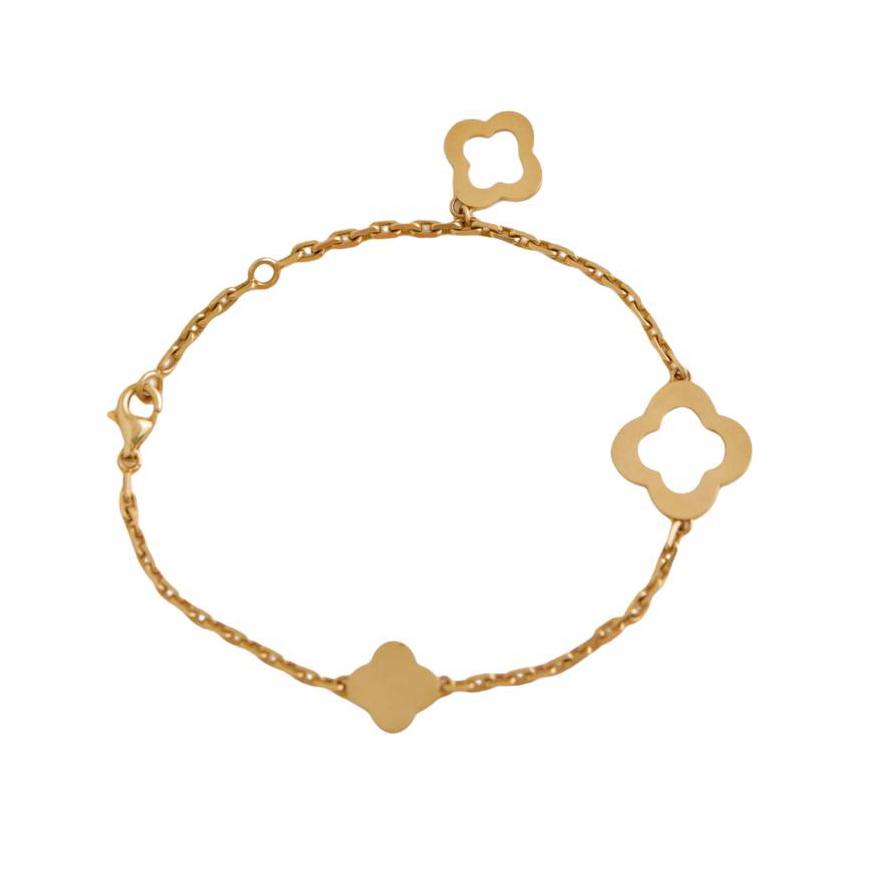 Preloved Van Cleef & Arpels Byzantine Alhambra 18K Yellow Gold Bracelet