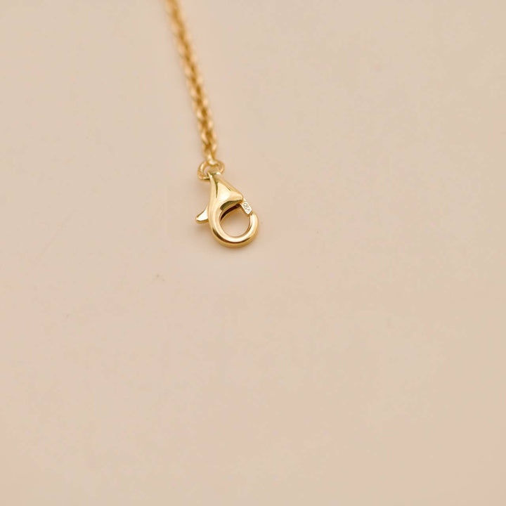 Preowned Van Cleef Pure Alhambra Mother of Pearl 18K Yellow Gold Pendant Necklace