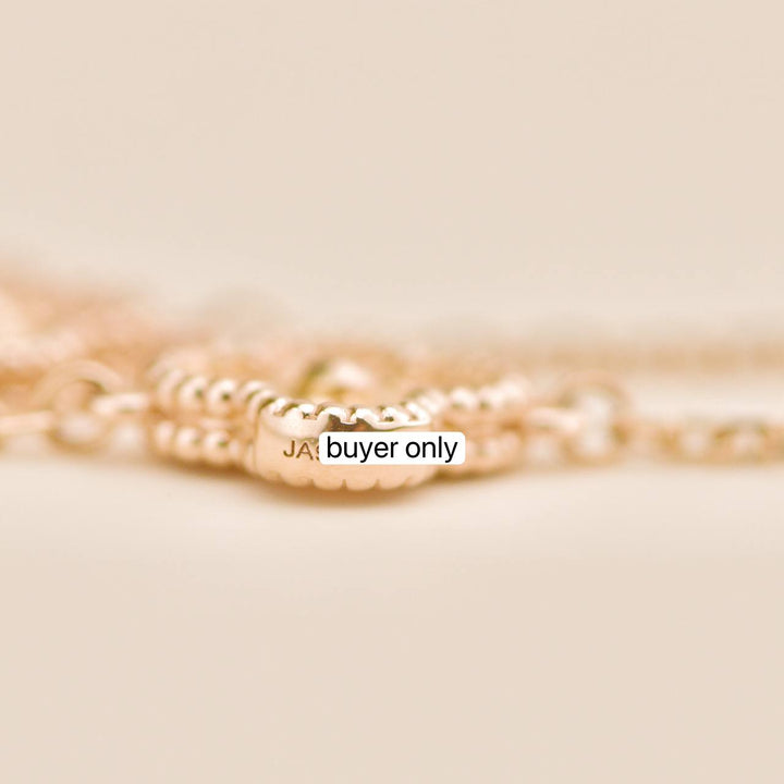 Second Hand Van Cleef & Arpels Sweet Alhambra 6 Motif 18K Gold Bracelet