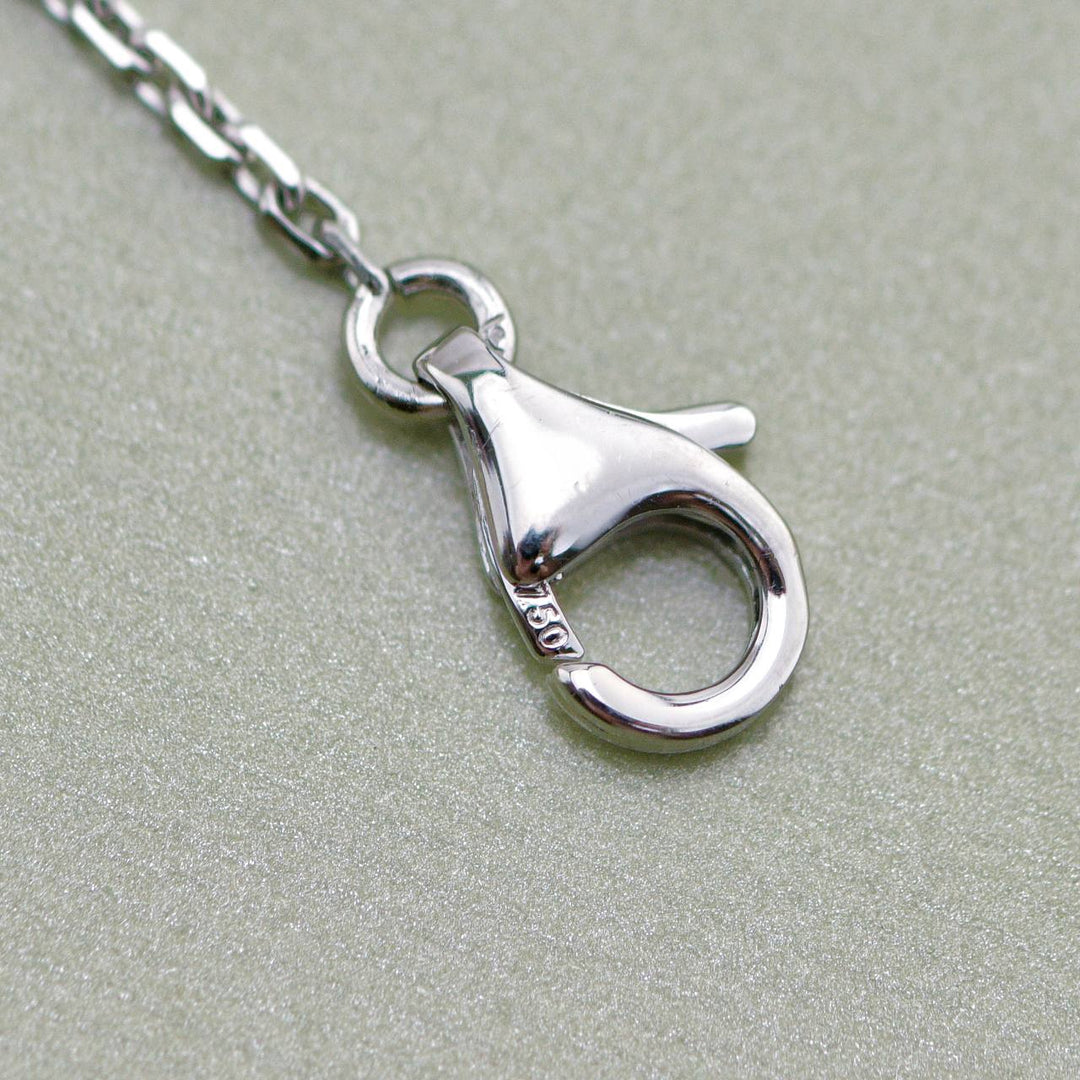 Used VCA Alhambra Turquoise Butterfly 18K White Gold Pendant Necklace