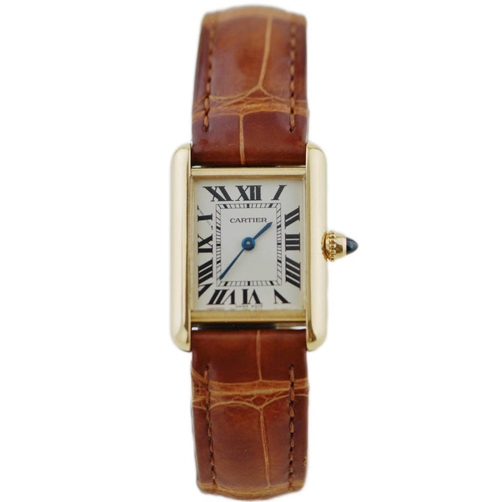 Preloved Cartier Tank Louis Small Model 18k Yellow Gold Watch W1529856